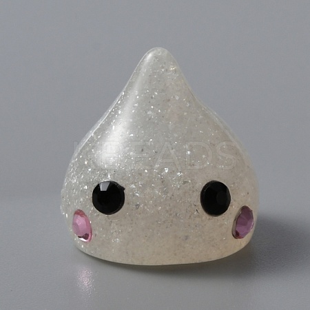 Resin Pendants RESI-WH0026-20D-1