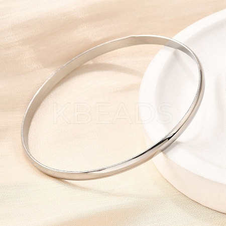 304 Stainless Steel Plain Bangles for Women LS-BJEW-V004-02A-P-1