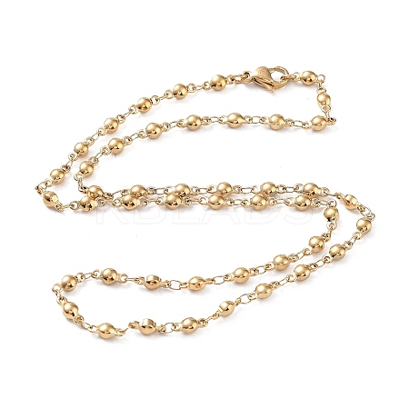 304 Stainless Steel Chain Necklaces NJEW-Q335-12G-1