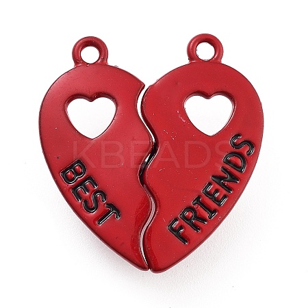 Alloy Enamel Split Pendants LS-ENAM-P255-01C-1