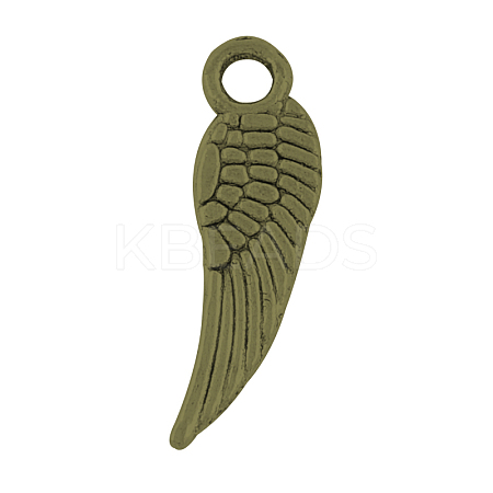 Tibetan Style Alloy Wing Charms LS-TIBEP-3344-AB-NR-1