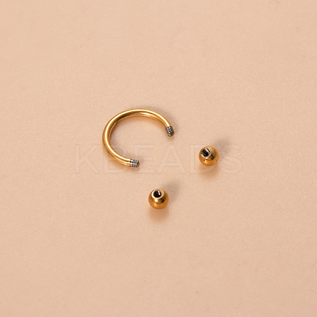 G23 Titanium Circular/Horseshoe Barbell Nose Rings WGFD71D-04-1