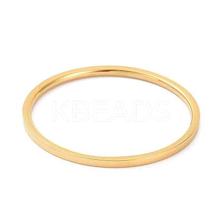 1mm Polished Plain Dome Finger Ring for Girl Women RJEW-C012-02E-G-1