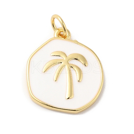 Rack Plating Brass Enamel Pendants KK-R144-01G-02-1