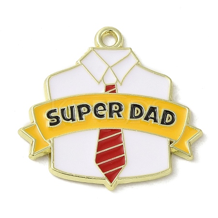 Father's Day Alloy Enamel Pendants ENAM-U0001-01E-1