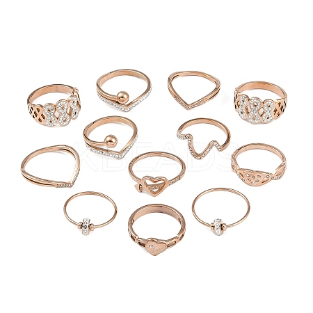 Crystal Rhinestone Finger Ring RJEW-MSMC002-17RG-1