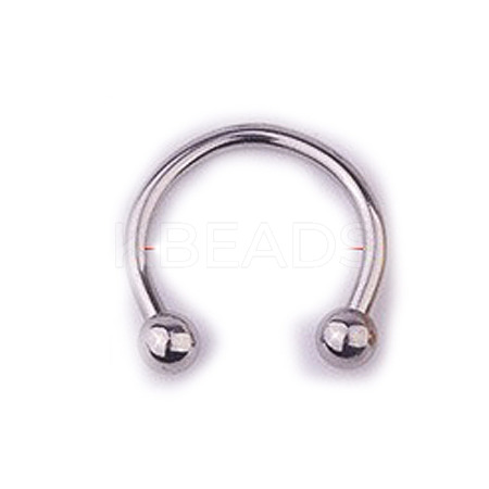 303 Stainless Steel Circular/Horseshoe Barbell Nose Rings WG86D19-01-1