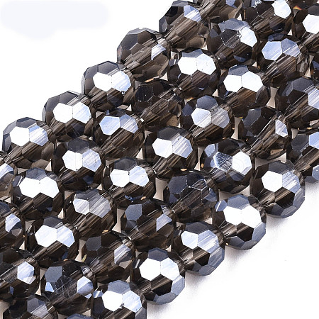 Electroplate Glass Bead Strands EGLA-R015-8mm-32-1