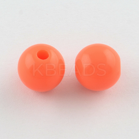 Round Opaque Acrylic Beads SACR-R865-18mm-07-1