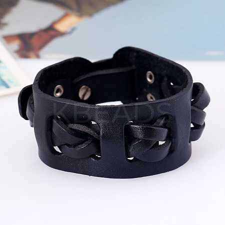 Cowhide Cord Bracelets FS-WG9DFB6-01-1