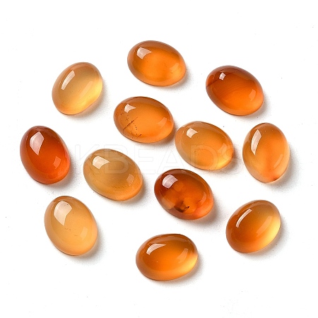 Natural Red Agate Cabochons G-P521-03A-01-1