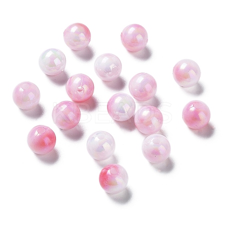 Two Tone Opaque Acrylic Beads LS-SACR-P024-01A-W06-1