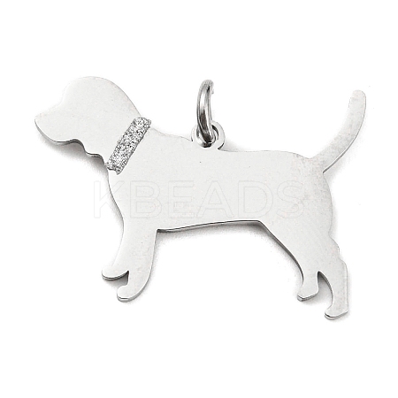 Non-Tarnish 304 Stainless Steel Pendants STAS-E205-09P-1