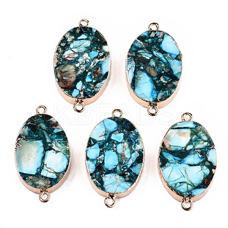 Synthetic Turquoise Links Connectors G-T131-88C-1