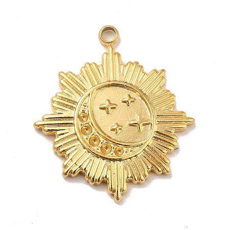 Ion Plating(IP) 304 Stainless Steel Pendants LS-STAS-A066-21G-1