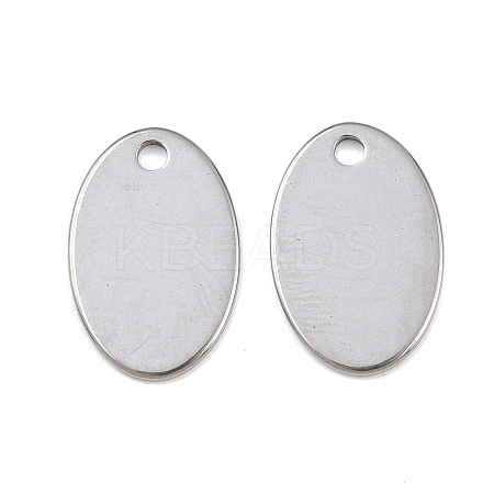 Tarnish Resistant 304 Stainless Steel Stamping Blank Tag Pendants STAS-S028-02-1