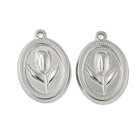 304 Stainless Steel Pendants STAS-D376-25P-1