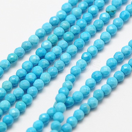 Natural Magnesite Beads Strands G-A129-3mm-33-1