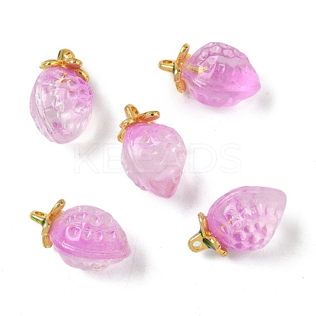 Transparent Glass Pendants GLAA-P072-03G-05-1