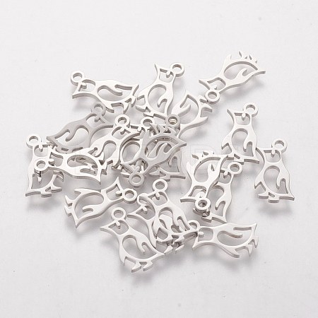 Non-Tarnish 201 Stainless Steel Charms STAS-S105-T212-1