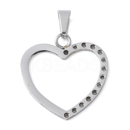 304 Stainless Steel Pendants STAS-S162-23P-1