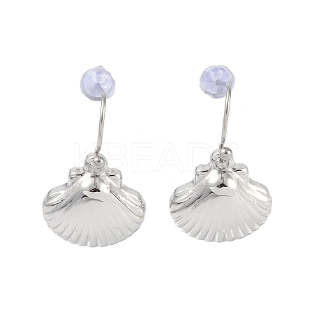 Non-Tarnish 304 Stainless Steel Dangle Earrings for Women EJEW-Z047-02P-1