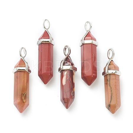 Natural Mookaite Pendants X-G-M378-01P-A21-1