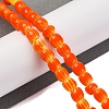 Handmade Lampwork Chevron Beads Strands LAMP-K041-01A-22-2