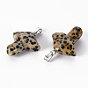 Natural Dalmatian Jasper Pendants G-R480-02E-2