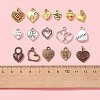 90G 3 Colors Ideas for Valentine Day Gifts Tibetan Style Alloy Pendants TIBEP-FS0001-08-3