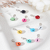10Pcs 10 Colors Brass Bell Charms Pendant Decorations HJEW-LP0002-60-1