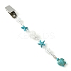 Ocean Theme Dyed Synthetic Turquoise Starfish & Turtle Credit Card Clip Pullers JEWB-BR00130-02-1