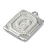 Anti-Tarnish 304 Stainless Steel Pendants STAS-U033-01P-G-2