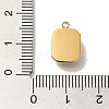 304 Stainless Steel Glass Pendants STAS-L022-062G-04-3