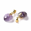 Natural Amethyst Pendants G-C023-07C-3