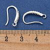 Brass Micro Pave Clear Cubic Zirconia Earring Hooks KK-R149-21S-3