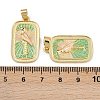 Brass Enamel Pendants KK-L190-011G-4