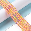 Handmade Polymer Clay Beads Strands CLAY-R089-3mm-014-2