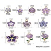 40Pcs 10 Style Alloy Enamel Pendants ENAM-CJ0005-70-7