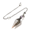Resin Bullet Dowsing Pendulum Big Pendants G-H058-01AS-12-1
