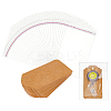 100Pcs Kraft Paper Jewelry Badge Display Cards OPC-NB0001-04A-1