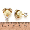 Brass Micro Pave Cubic Zirconia Pendants KK-N265-19G-3