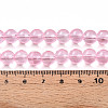 Baking Paint Transparent Glass Beads Strands DGLA-N006-8mm-01-4