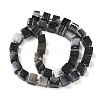 Natural Banded Agate(Dyed & Heated) Beads Strands G-D338-A09-01-3