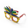 Felt Brazil Carnival Eyeglasses Frame Decoration AJEW-G044-01D-3
