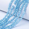 Electroplate Glass Beads Strands EGLA-A034-J2mm-A06-1