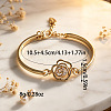Minimalist Alloy & Cubic Zirconia Link Bracelets for Women WGB775D-02-2
