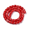 Handmade Lampwork Chevron Beads Strands LAMP-K041-01B-20-3