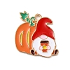 Thanksgiving Day Golden Tone Alloy Enamel Pendants ENAM-M002-02M-G-1