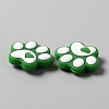 Dog Paw Print Food Grade Eco-Friendly Silicone Beads LS-SIL-WH0008-45A-2